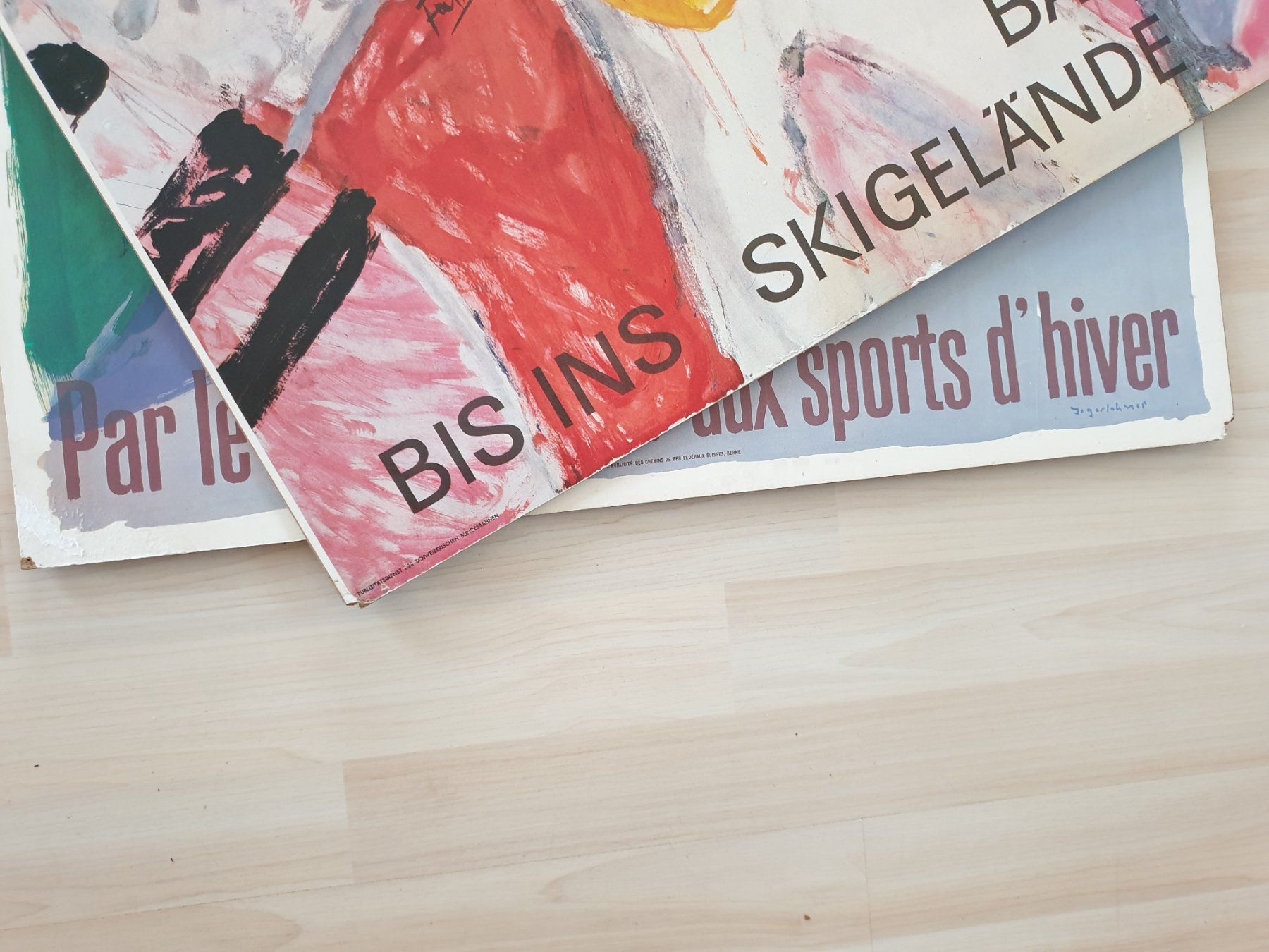 Foto & Immagini: Vintage Skiplakate Schweiz, 4er Set – Usato da Schönengrund venduto da Liane63 5