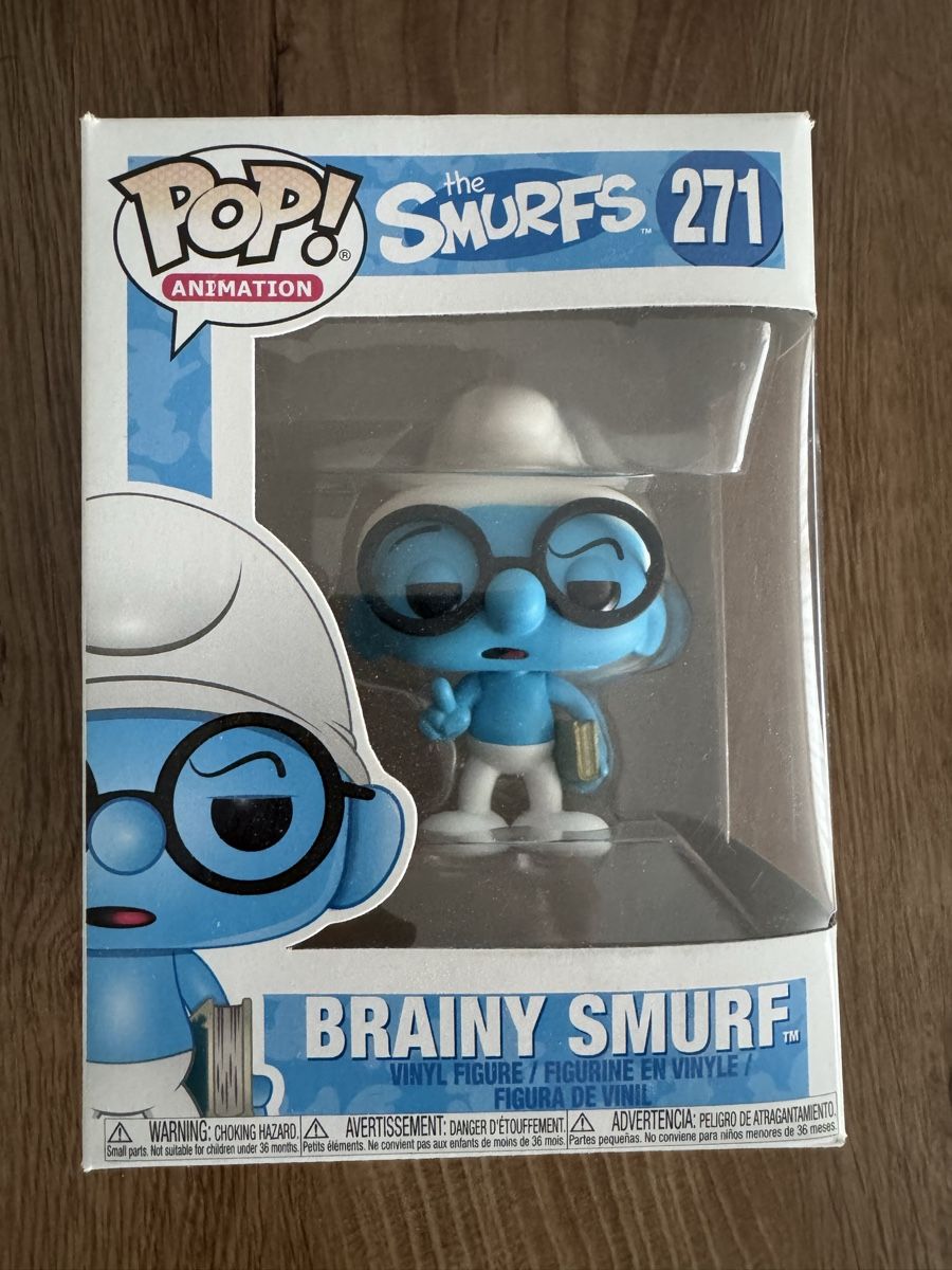 Funko Statuette: Funko Pop Brainy Smurf – Nuovo (secondo la descrizione) da Konolfingen venduto da jabe21