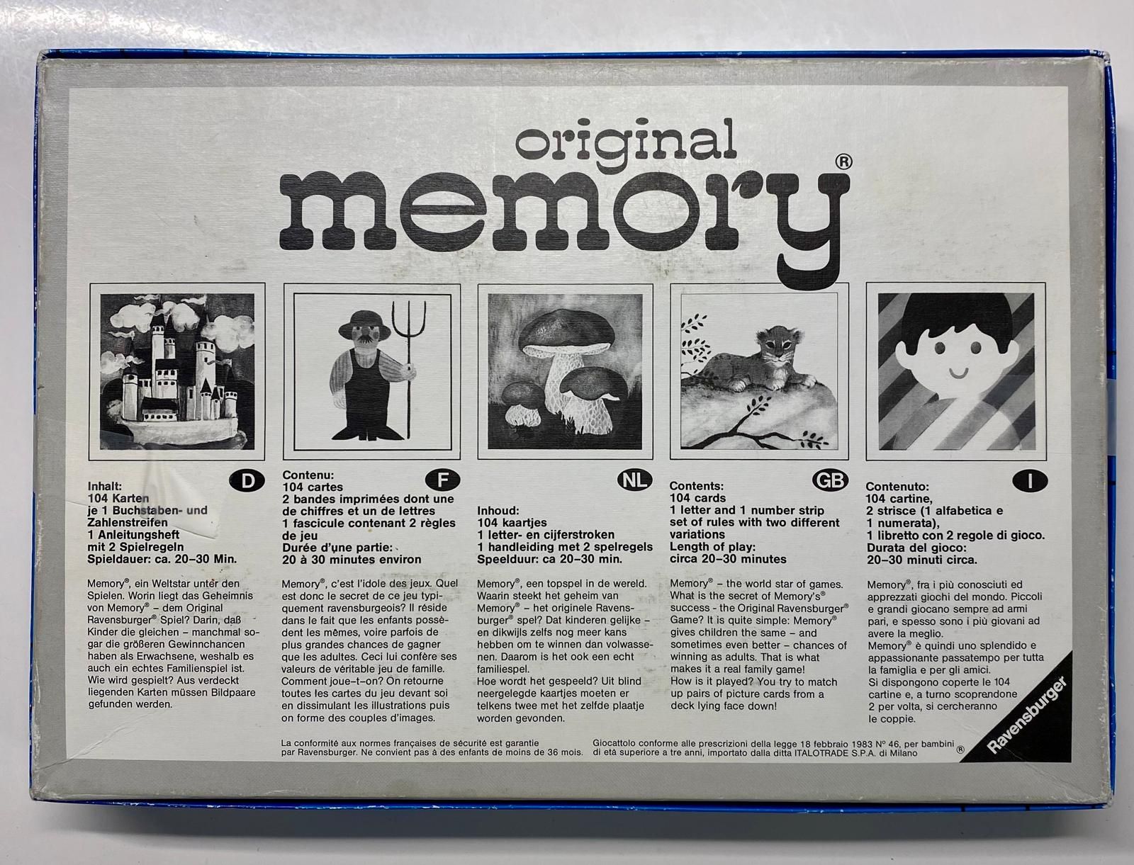 Ravensburger Giochi: Original Memory Spiel, Ravensburger von 1981 – Usato da Krauchthal venduto da SamsPuce 1