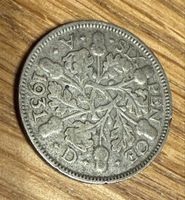 Seltene Sixpence Münze von 1931 