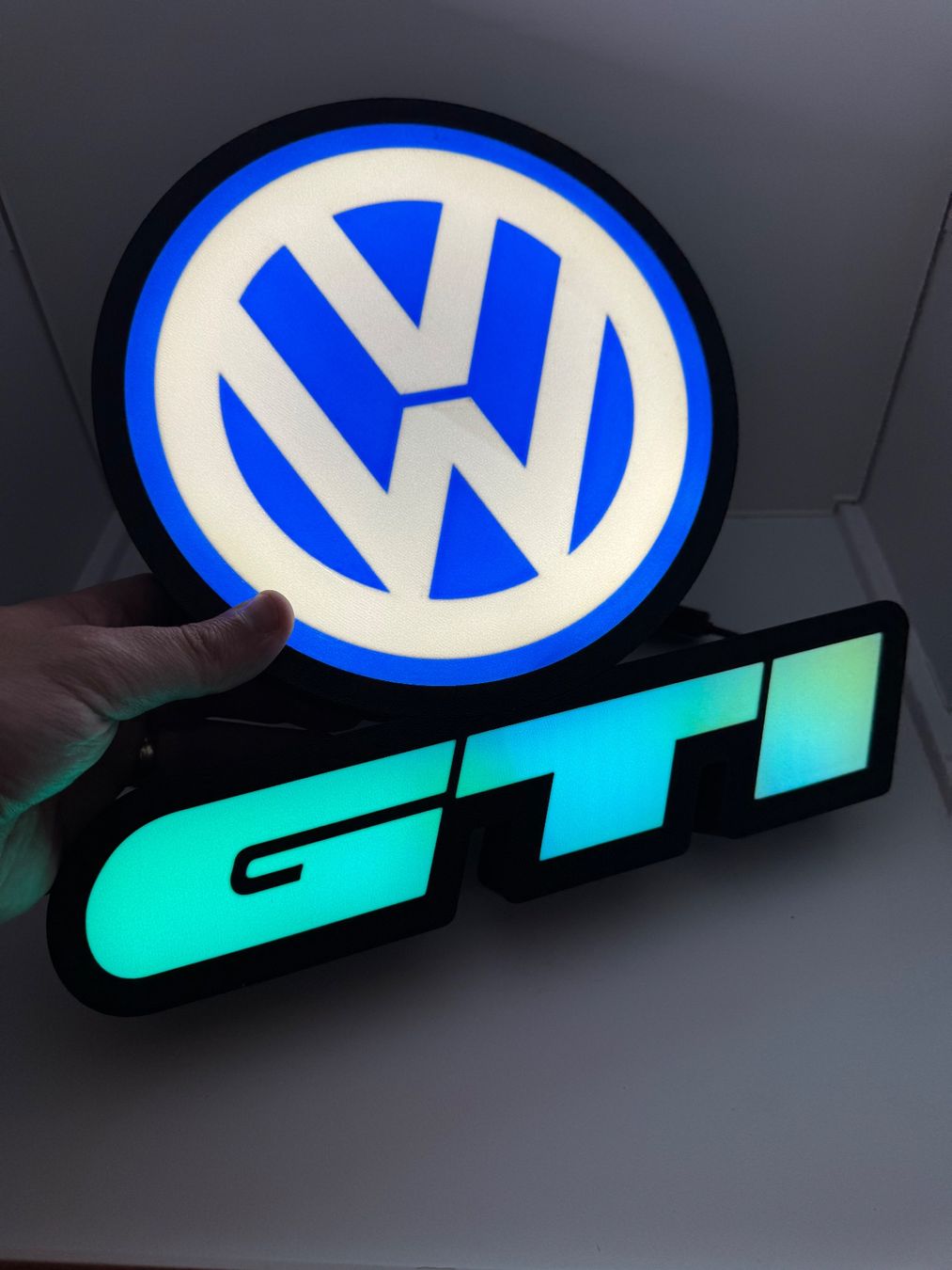 Lampen: Lightbox lumière led VW GTI RGB – Neu (gemäss Beschreibung) aus Vicques von PAMB3D 3