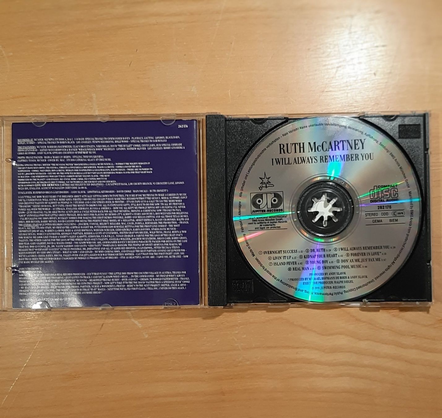 CDs: Ruth McCartney - I Will Always Remember, UK Pop Album 1991 – Gebraucht aus Schönenberg TG von Gregordini 2