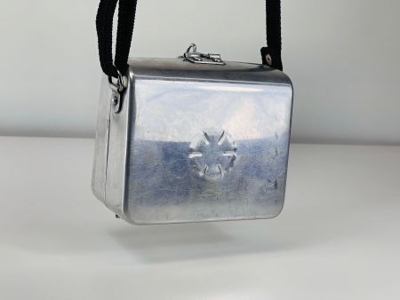 Einzigartige Vintage Handtasche aus Metall/Aluminium
