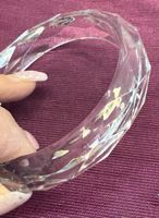 💎 Eleganter plexy Glas Armreif für den Sommer, neuwertig 🌞