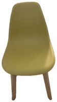 3 Chaise jaune pieds bois bon état