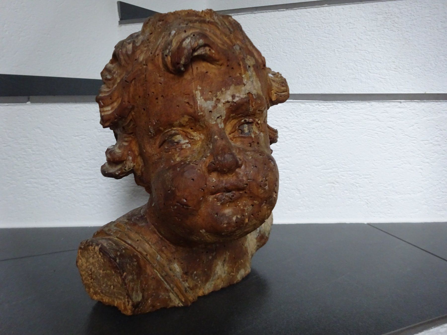 Sculture & Statue: Antike Holzbüste / Engelskopf Putto Barock Krippe – Usato da Oetwil am See venduto da Senegal 5