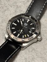 TAG HEUER AQUARACER Automatik, 41 mm, Edelstahl / Leder