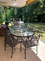 Wrought iron outdoor furniture set