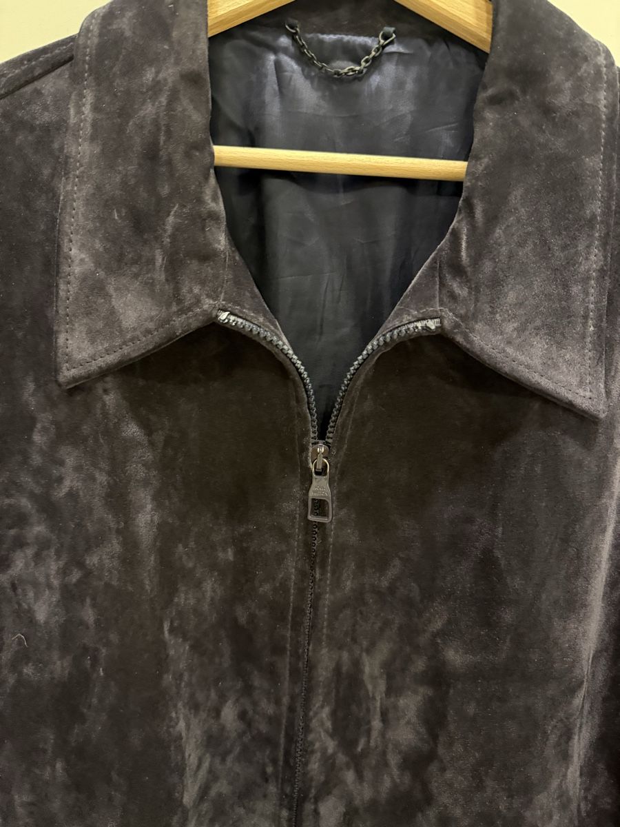 Louis Vuitton Jacken: Louis Vuitton Suede Jacket Navy – Neu (gemäss Beschreibung) aus Genève von SG_73 1