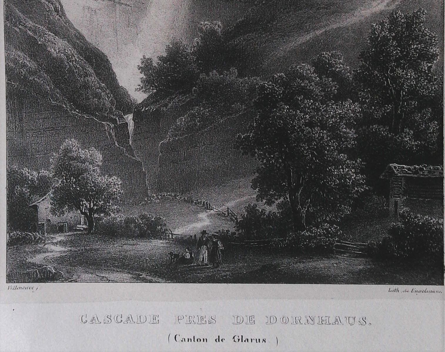 Gravures: Dornhaus Glarus  Litho von Engelmann – D'occasion à Rafz par Helvet32 1