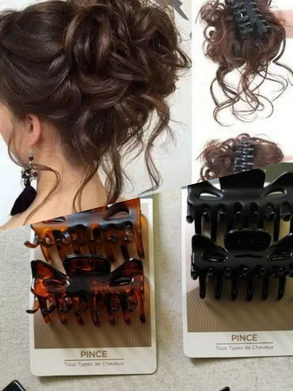 Accessori per capelli: Haarklammern auch mit Kunsthaar hellbraun Neu – Nuovo e nell'imballaggio originale da Seon venduto da Mandes1