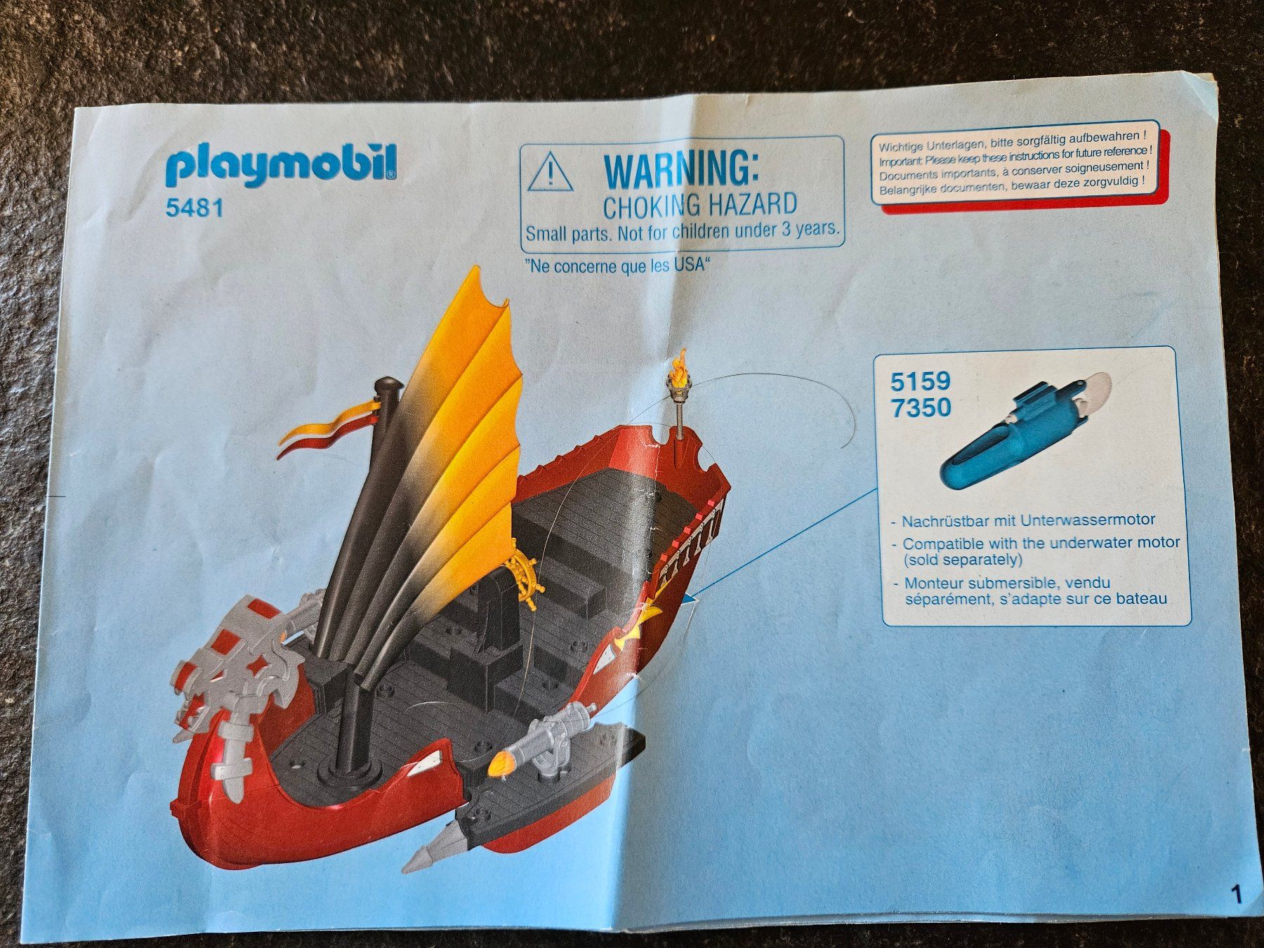 Playmobil Giocattoli: Playmobil 5481 Drachen Kampfschiff – Usato da Gontenschwil venduto da regentag 3