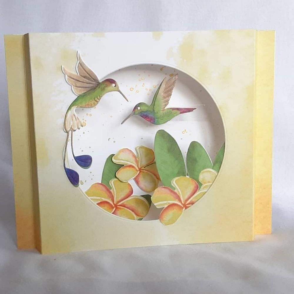 Sciablone: KOLIBRI VOGEL STANZSCHABLONE – Nuovo e nell'imballaggio originale da Affoltern am Albis venduto da scrapbooking 2
