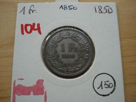 (104)  1 Franken  1850