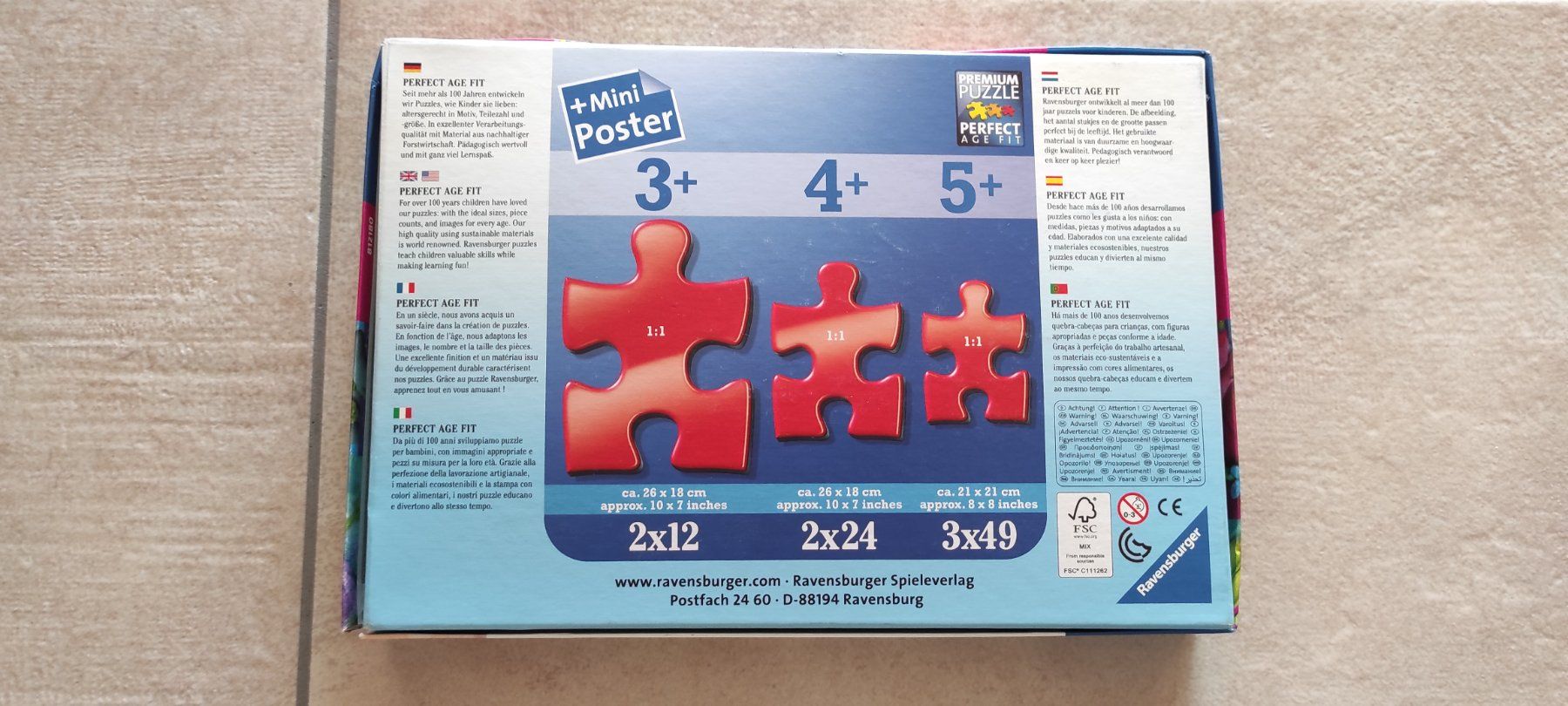 Ravensburger Puzzles: Puzzle Ravensburger Trolls / 3 x 49 Teile/ ab Alter 5+ – Gebraucht aus Zollbrück von Turner5 1