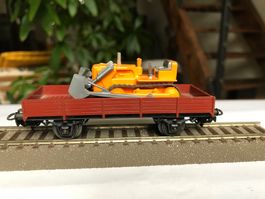 märklin 4423 mit einem bulldozer