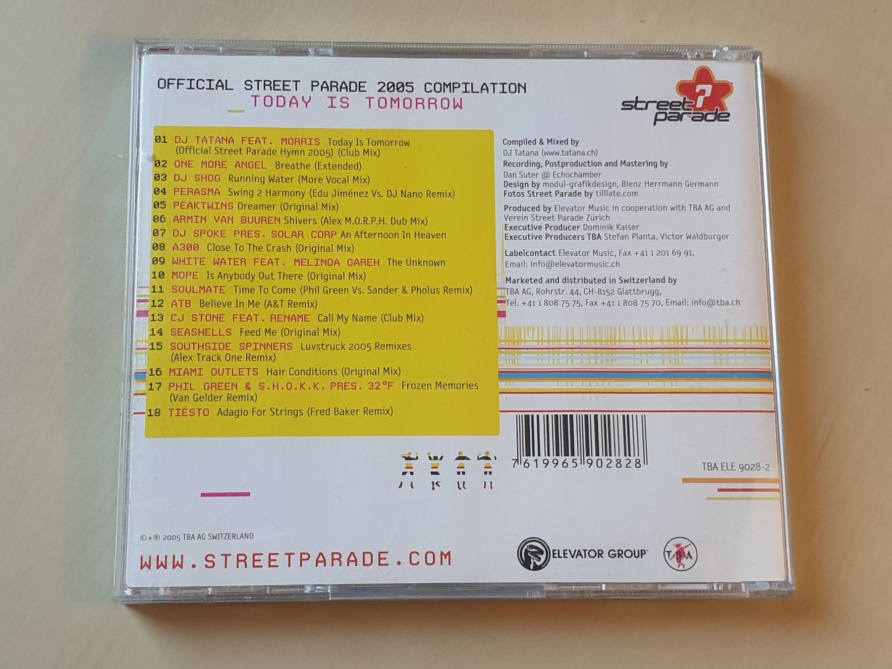 CD: Street Parade 2005 DJ Tatana – Usato da Stansstad venduto da collectorsshop 1