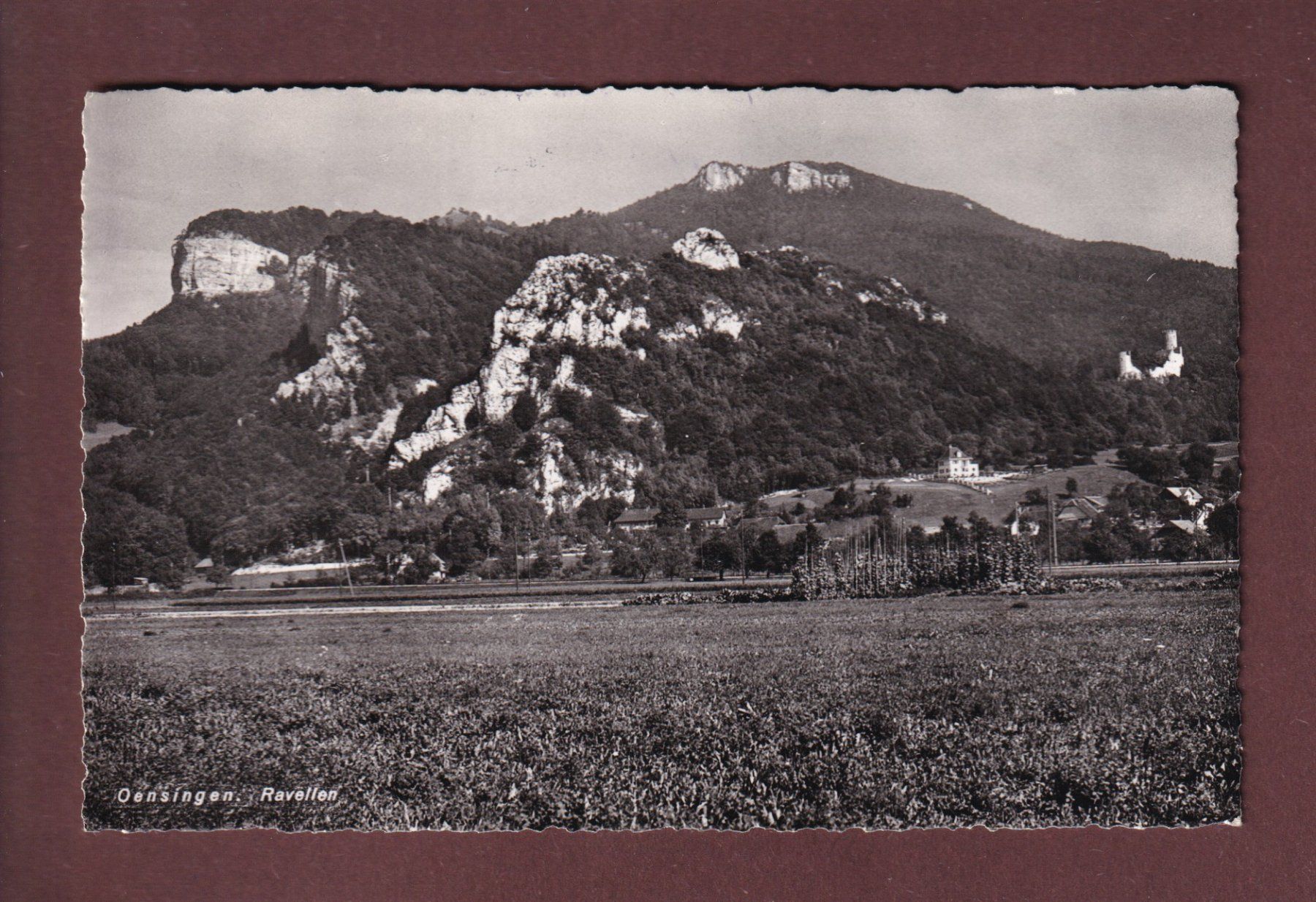 Cartoline postali: OENSINGEN - Ravellen - 1954 – Usato da Pully venduto da nicecards