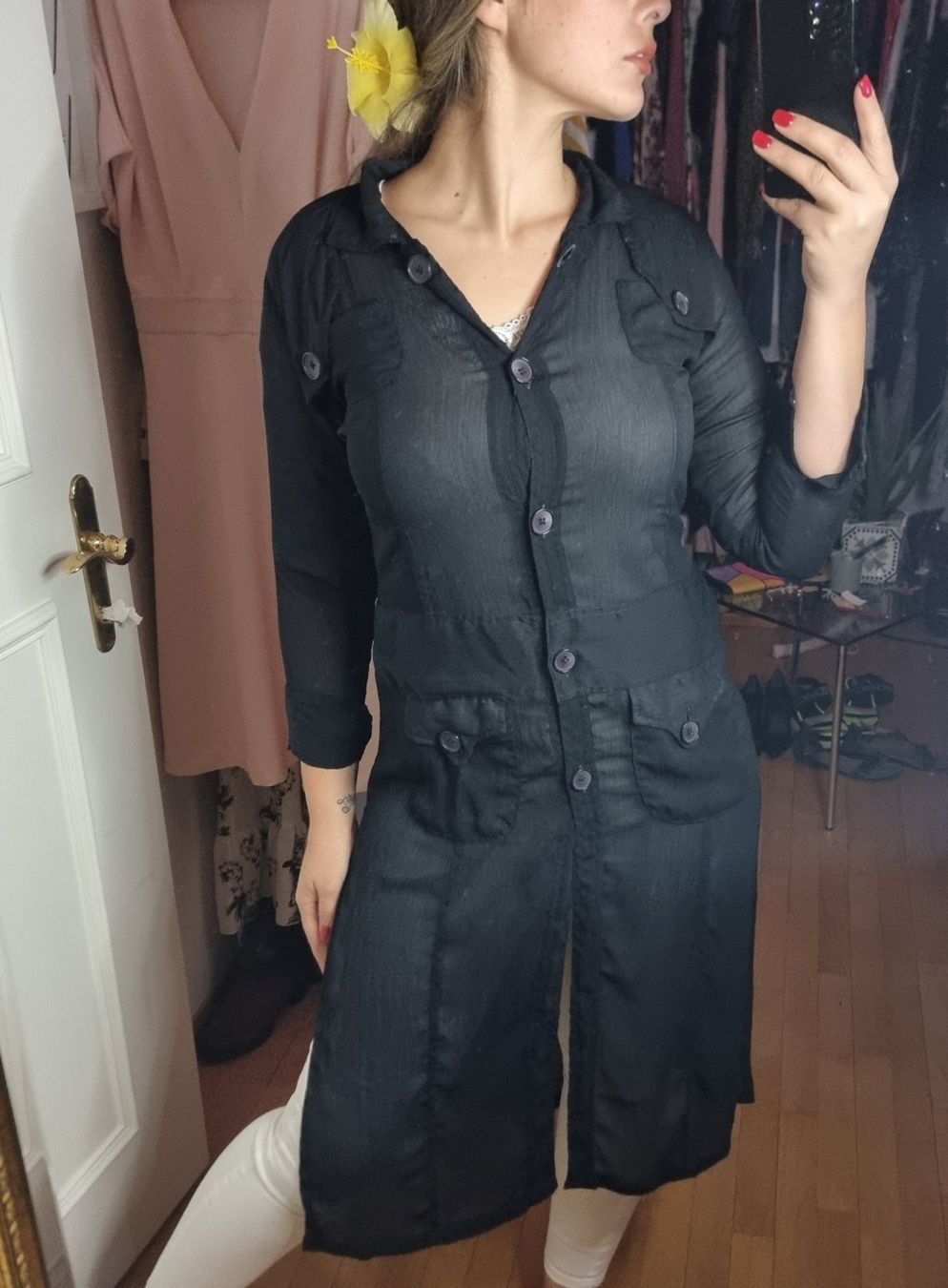 Vestes: Vintage lange Strickjacke KASHIF Größe M – D'occasion à Wald ZH par CapLux 4