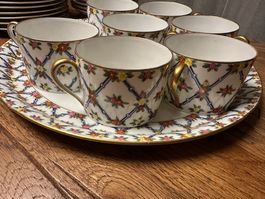 Limoges France Depose, 25-teilig, Kaffe Service, 1920-1930er