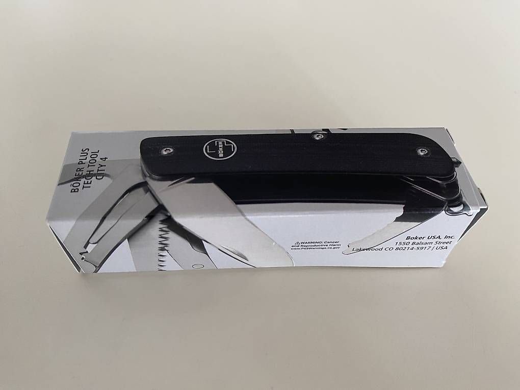 Coltelli tascabile: Böker Klappmesser Tech Tool City 4 – Nuovo e nell'imballaggio originale da Uster venduto da DK23_Zurich