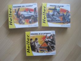Personnel Luftwaffe U.S.R.R.F De La RAF 1/72 Heller Bausätze