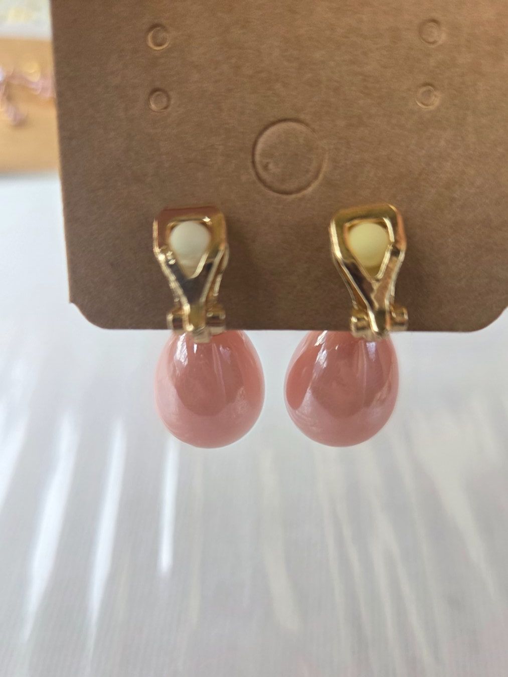 Boucles d'oreille: Ohrclips Modeschmuck Perlen Style Apricot – D'occasion à Weggis par Leeclipse 2