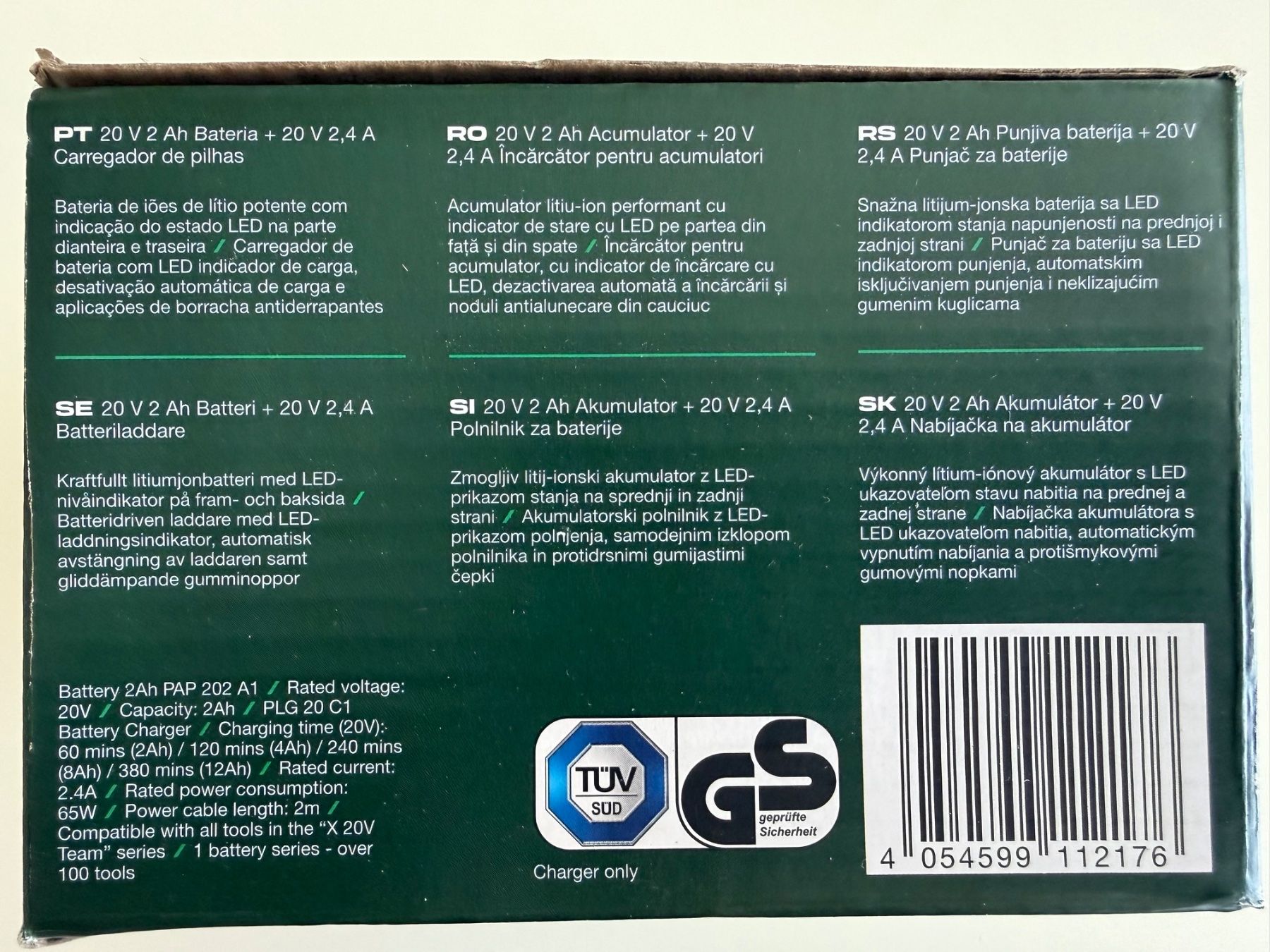 Parkside Akkus & Batterien: Parkside batterie 20V / 2Ah + chargeur – Neu und originalverpackt aus St-Gingolph von GoldenKeys 5