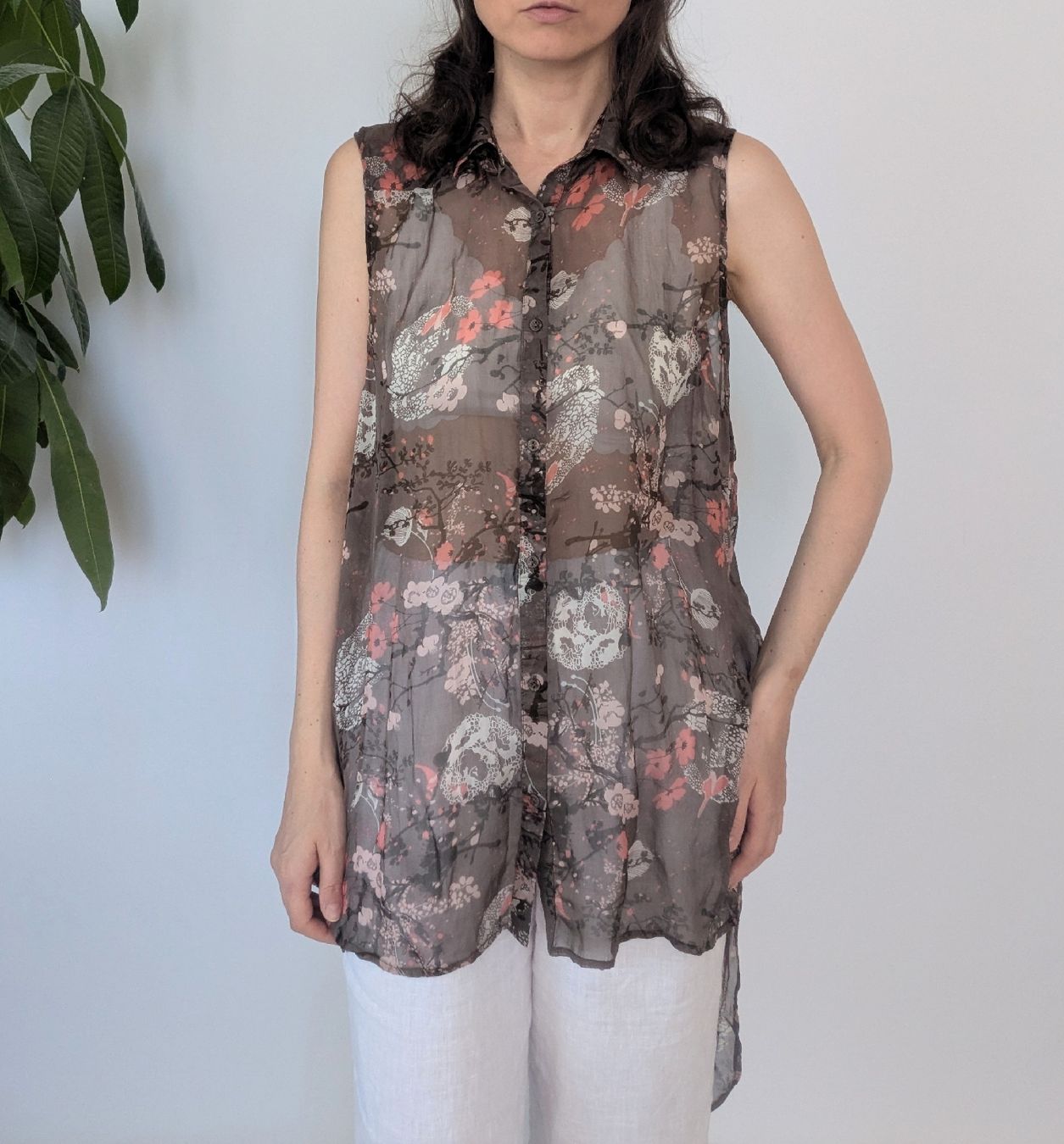 Blusen: Minus Damen Bluse Grösse 42 100% Seide gemustert – Gebraucht aus Rorschach von olg_5qq2