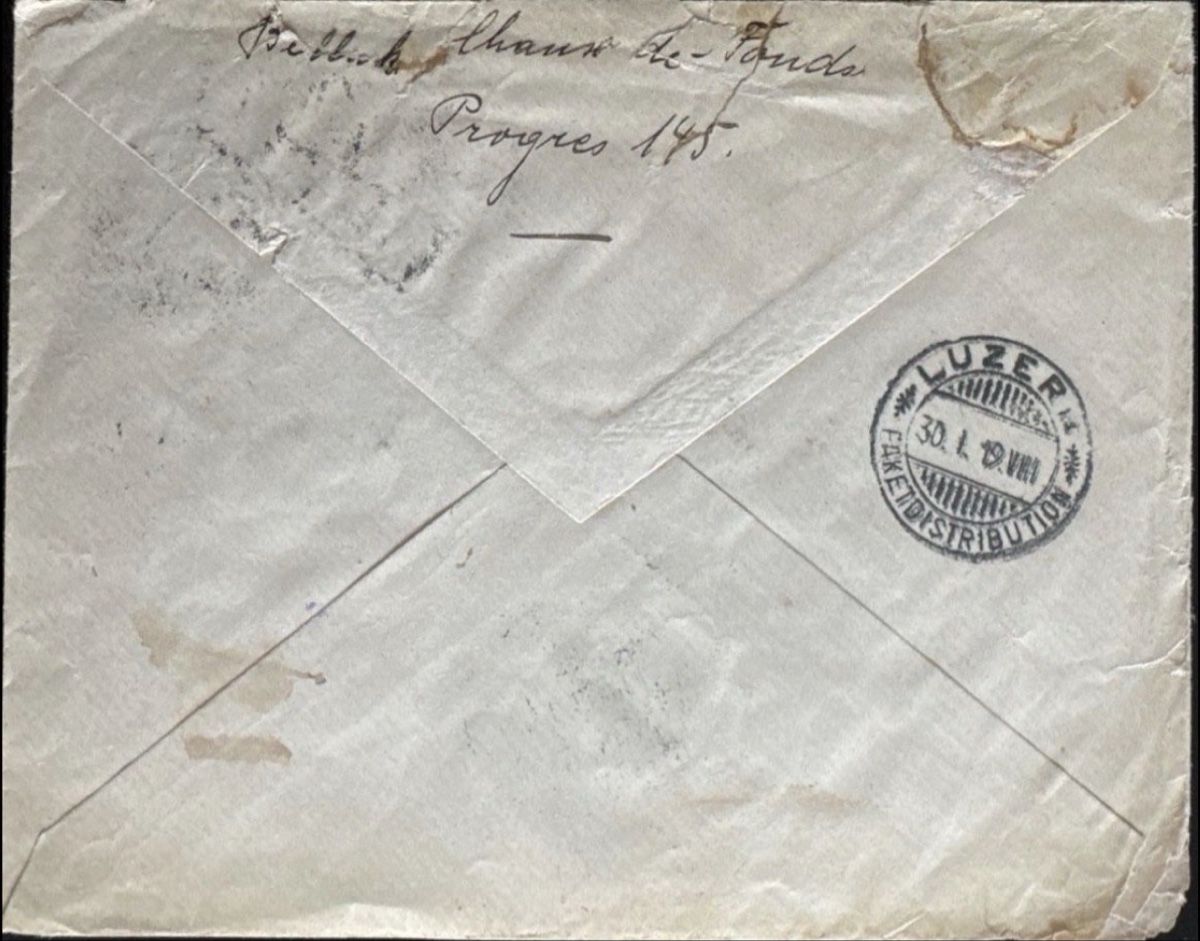 Tutti i francobolli: Schweiz Express Brief 1919 Luzern Stempel – Usato da birsfelden venduto da tim0444 1