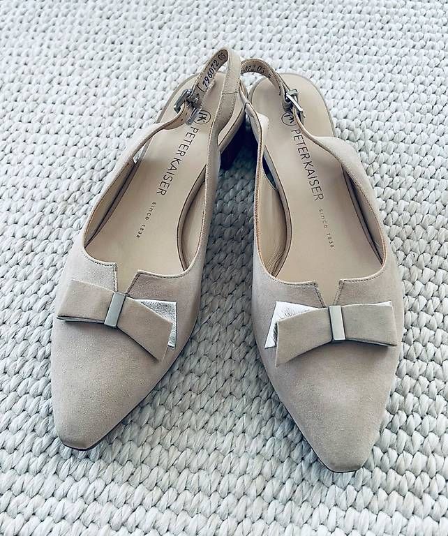 Kaiser Damenschuhe: Beige Peter Kaiser Slingpumps Gr.38 – Neu (gemäss Beschreibung) aus Diegten von ste_pvd5 1