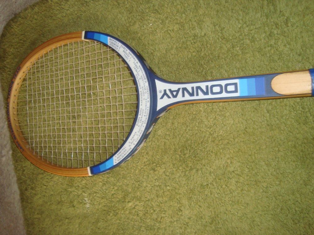 vintage 70iger years DONNAY Racket Lady Intn.TennisTeam besp (Neu ...