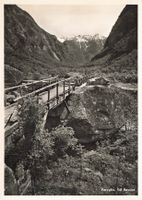 Foroglio TI Val Bavona Ponte e Panorama G