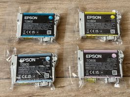 Epson - Cartouches neuves originales T0802/T0804/T0805/T0806