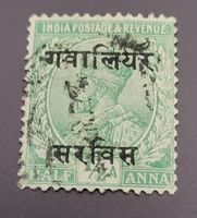 Indien - Gwalior Staate alte briefmarke