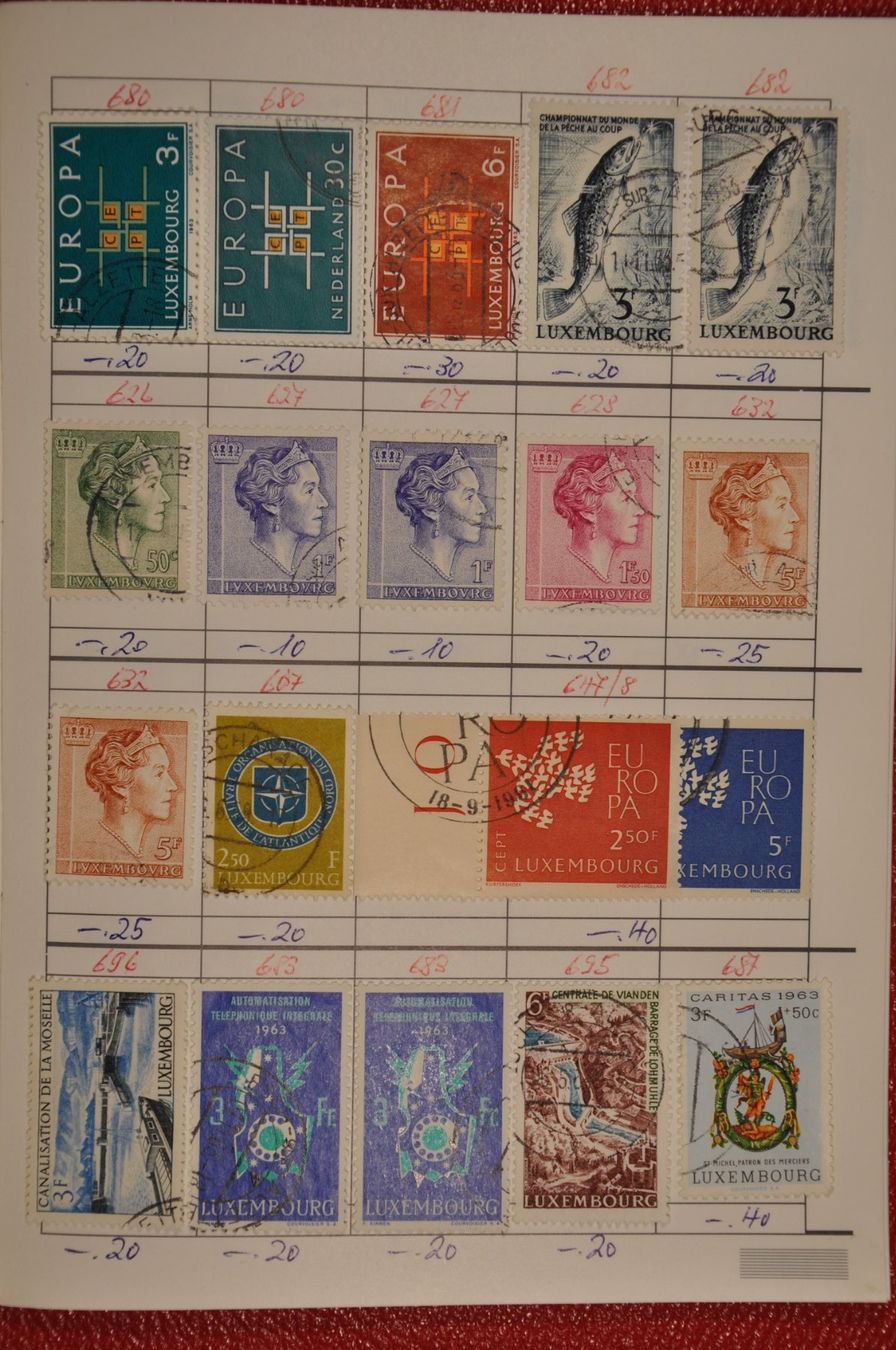 Alle Briefmarken: Luxemburg Rundsendeheft schöne Werte – Gebraucht aus Wolfhalden von Zinauktion 2