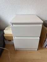 IKEA Nachttisch Malm mit zwei Schubladen weiss neuwertig
