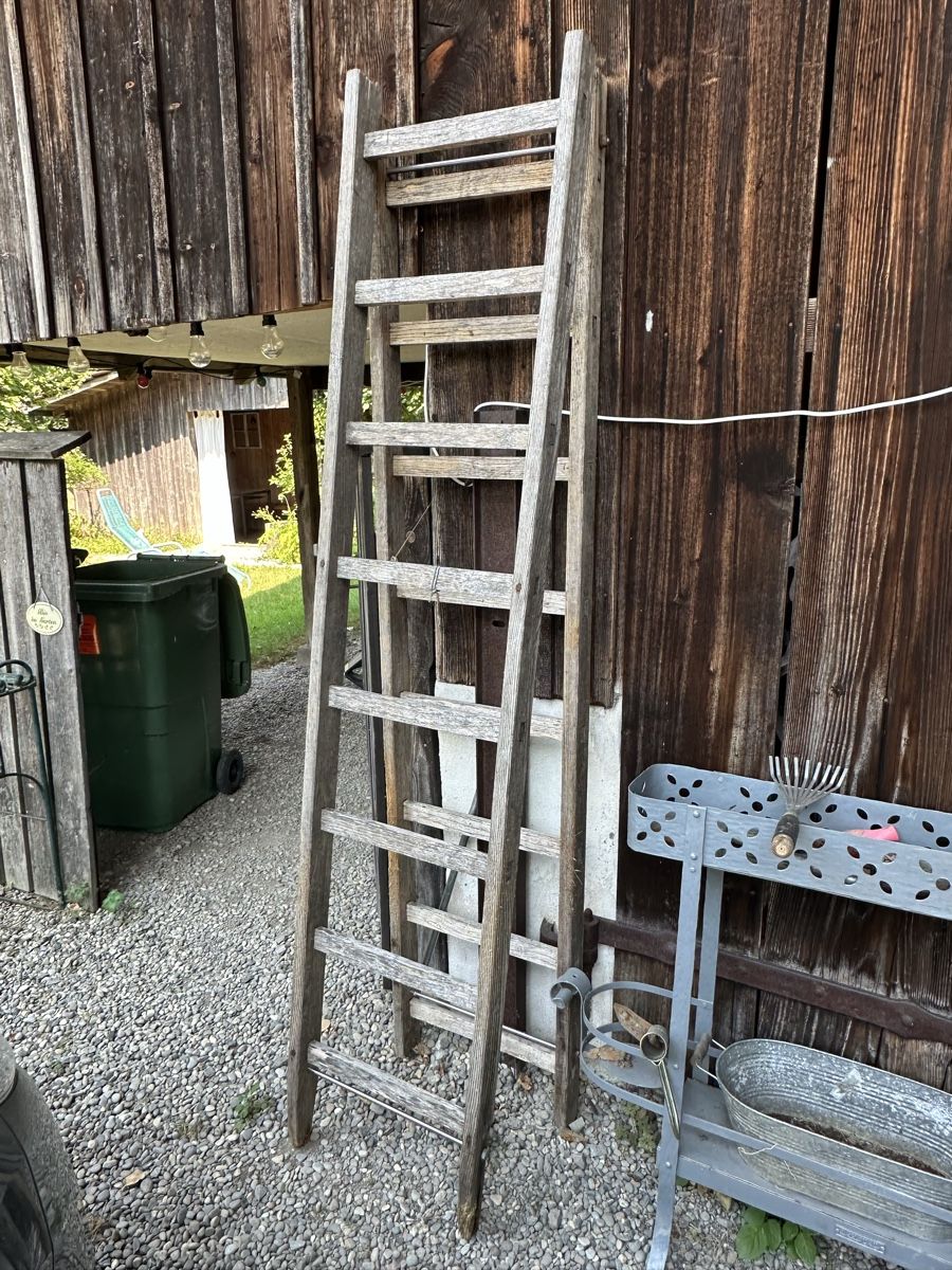 Scale: Holzleiter Rustic Vintage Deko Leiter Trittleiter – Usato da Wolfhausen venduto da Foto-Brocki