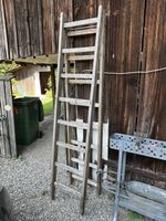 Holzleiter Rustic Vintage Deko Leiter Trittleiter