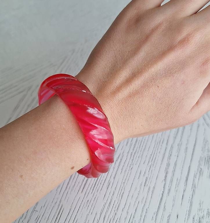 Bracciali & Braccialetti: pinker Armreif und Fingerring – Nuovo (secondo la descrizione) da Urdorf venduto da Jeani_ 3