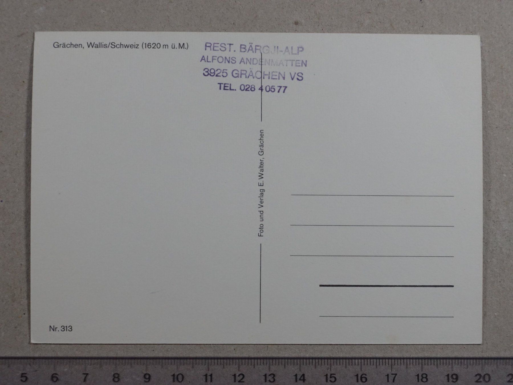 Ansichtskarten: Grächen – Gebraucht aus Lenzburg von fh1 1