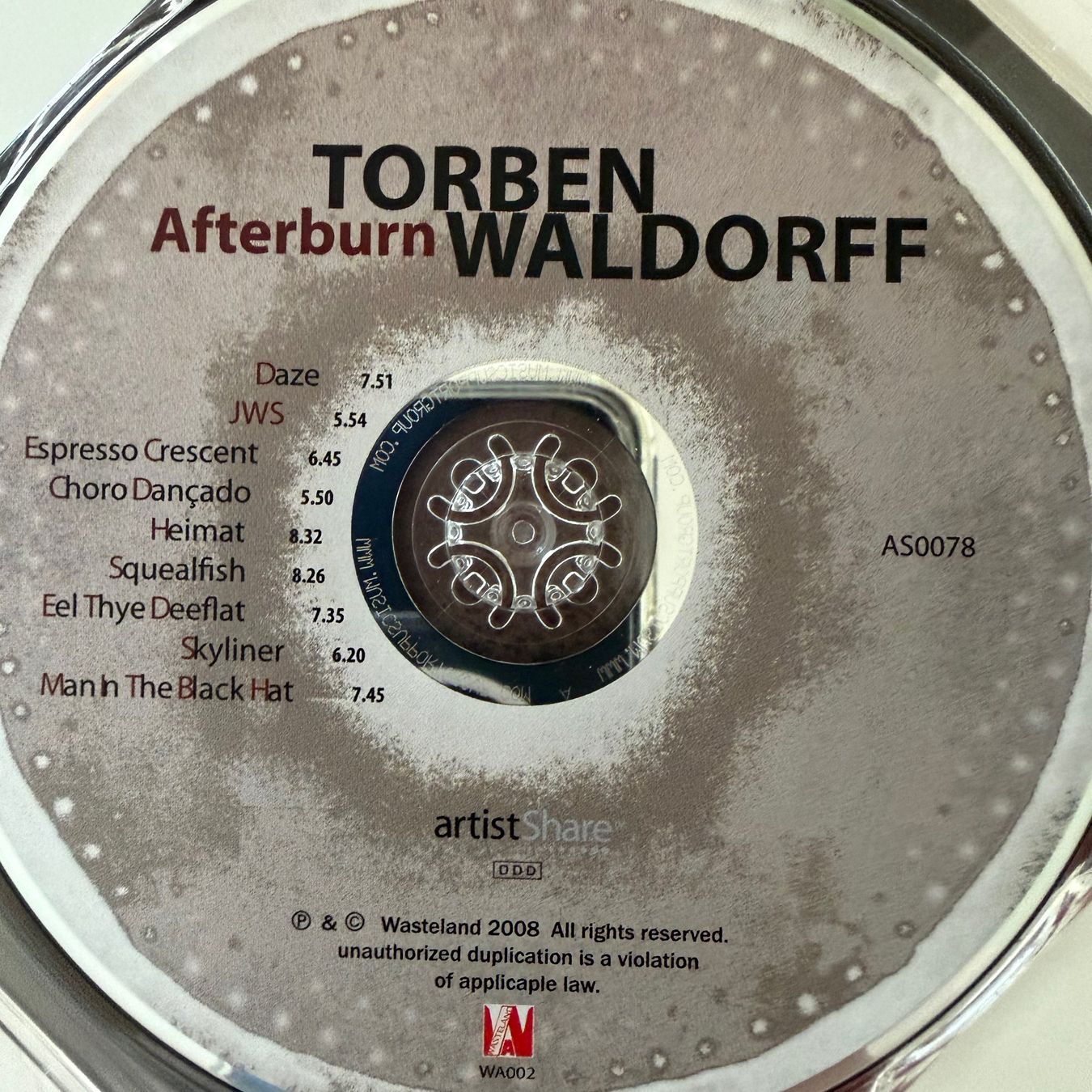 CD: Torben Waldorff - Afterburn (CD) McCaslin / Sam Yahel – Usato da Zug venduto da Mirare9 3