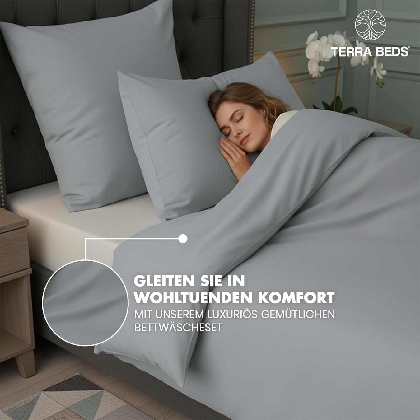 Biancheria da letto: Bettwäsche 135x200 Baumwolle Polyester Grau – Nuovo e nell'imballaggio originale da Suhr venduto da TradeMasters 2