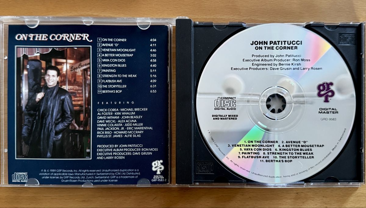 CD: CD John Patitucci - On the Corner – Usato da Zürich venduto da tomakomai 2