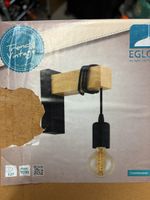 EGLO Townshend Wandleuchte Holz Schwarz E27