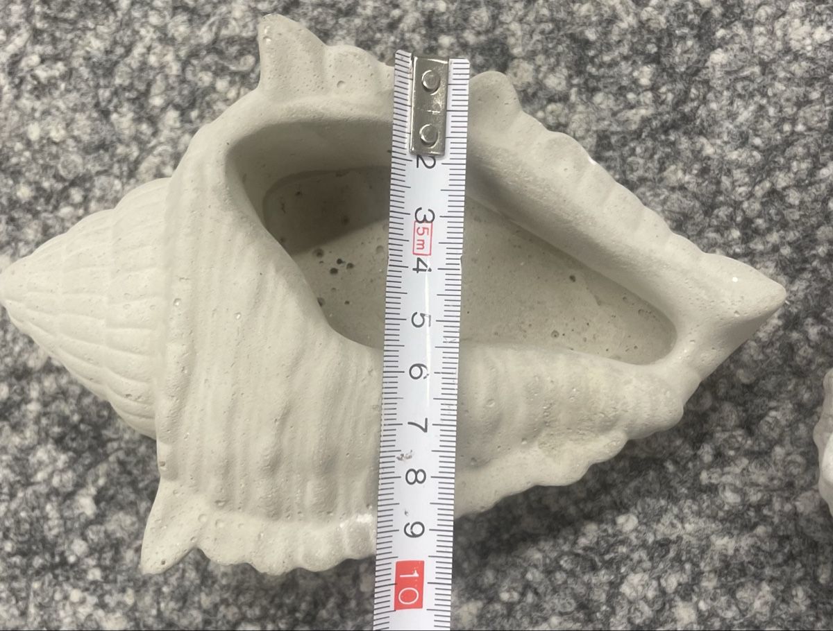 Vasi per fiori: 2 Muschel-Übertopfe/Dekoartikel ,Vase – Nuovo e nell'imballaggio originale da Au ZH venduto da Jaggy4 7
