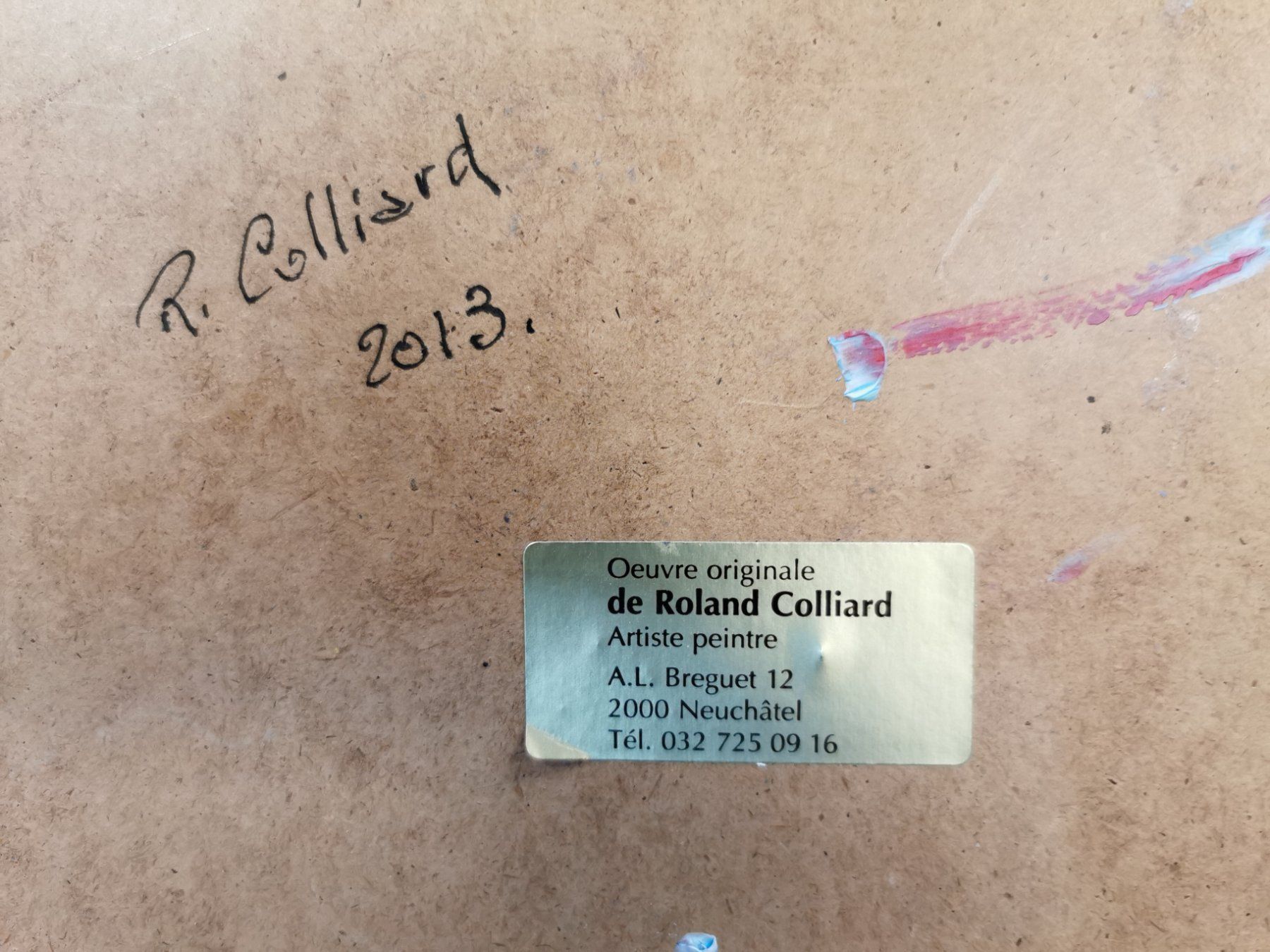 Dipinti: ROLAND COLLIARD(1932)HUILE SUR PANNEAU SIGNÉE ET DATÉE 2013 – Usato da Genève venduto da Qanil77 5