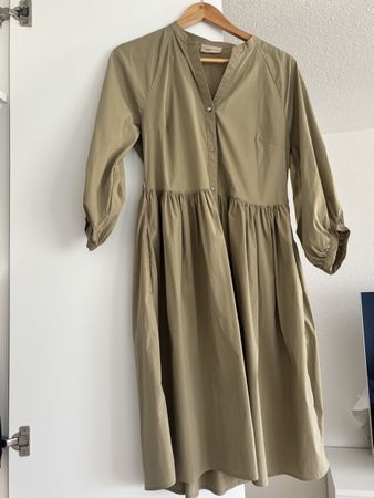Kleid Girisson khaki Grösse S 1x angehabt 