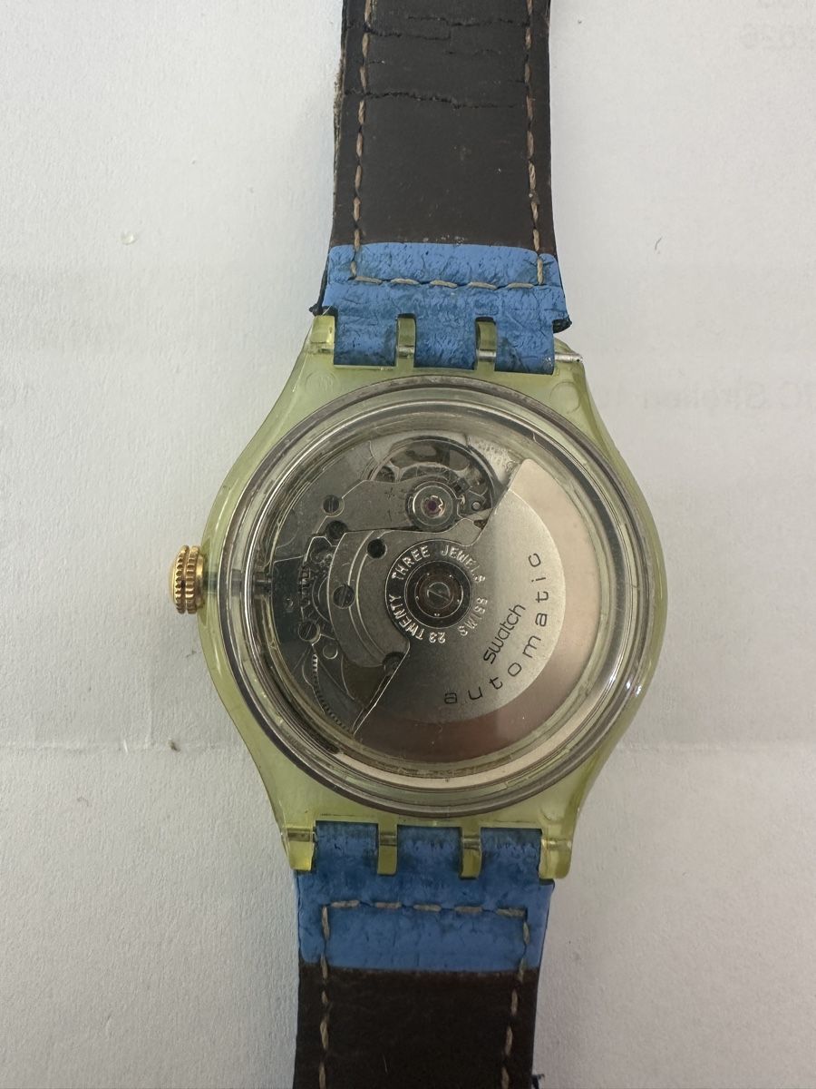 Swatch Orologi: Vintage Swatch Automatic 1992 Skeleton Transparent läuft – Usato da Biel-Benken BL venduto da Giani88810 2