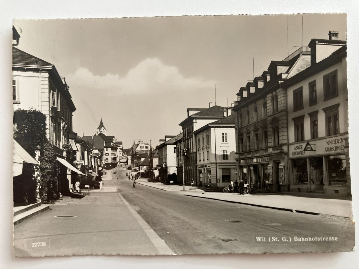 Ansichtskarten: AK  Wil Bahnhofstrasse – Gebraucht aus Zürich von Classic_Collection_Zurich